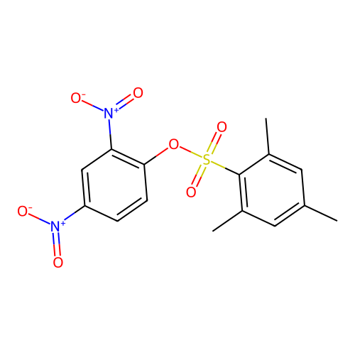 2,4-二硝基苯基2,4,6-三甲基苯磺酸酯 structure