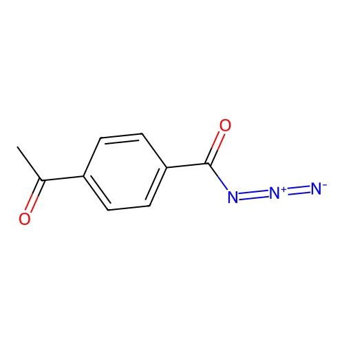 4-Acetylbenzoyl azide structure