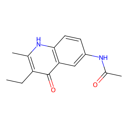 N-(3-Ethyl-4-hydroxy-2-methylquinolin-6-YL)acetamide structure