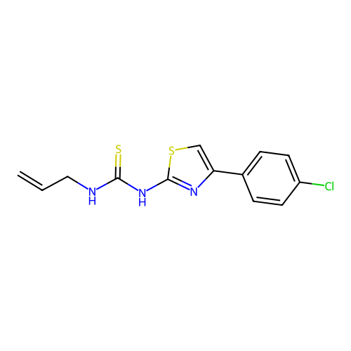 {[4-(4-Chlorophenyl)(1,3-thiazol-2-yl)]amino}(prop-2-enylamino)methane-1-thion e structure