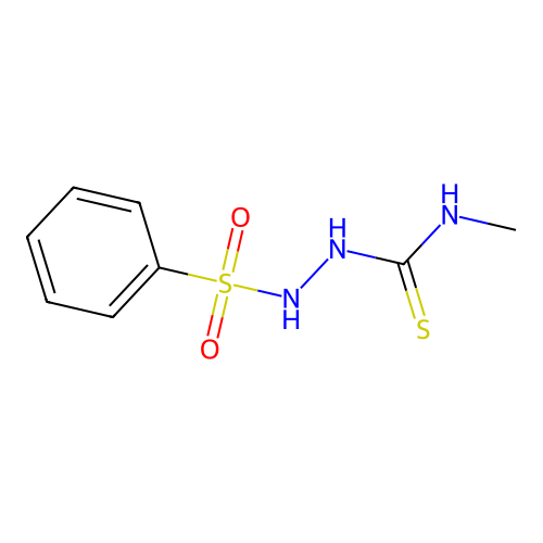 N-methyl-2-(phenylsulfonyl)hydrazinecarbothioamide structure