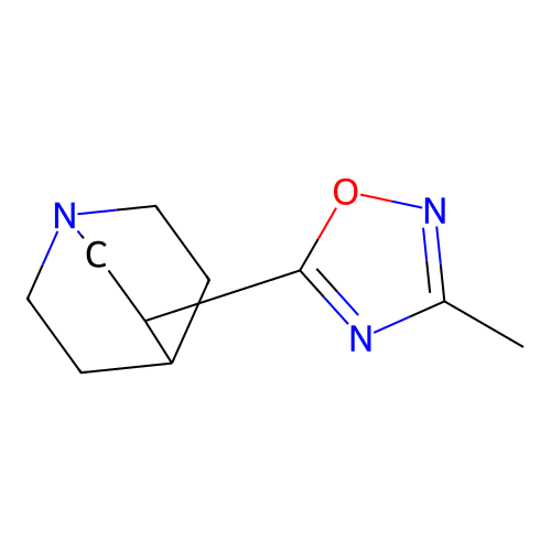 1-Azabicyclo[2.2.2]octane, 3-(3-methyl-1,2,4-oxadiazol-5-yl)- structure