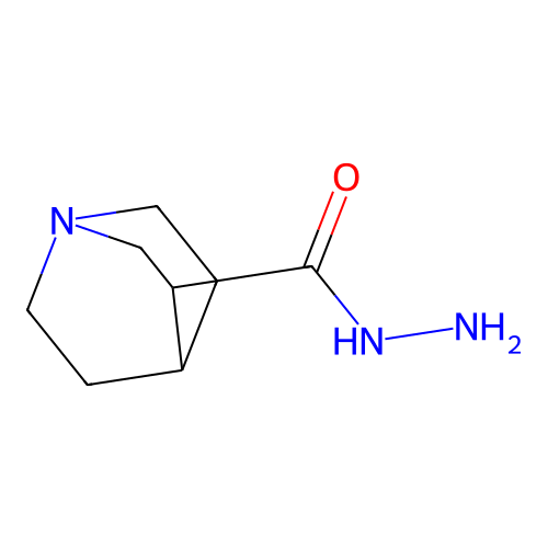 Quinuclidine-3-carbohydrazide structure
