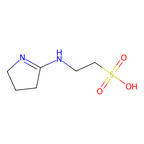 Ethanesulfonic acid, 2-[(3,4-dihydro-2H-pyrrol-5-yl)amino]- structure