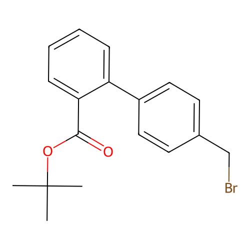 tert-Butyl 4'-(bromomethyl)biphenyl-2-carboxylate structure