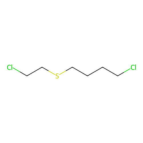 2-Chloroethyl 4-chlorobutyl sulfide structure