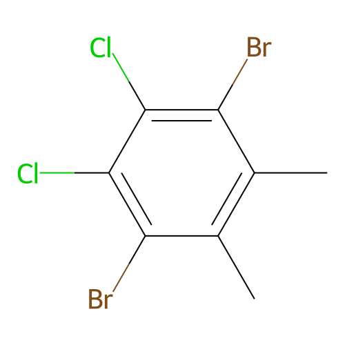 1,4-Dibromo-2,3-dichloro-5,6-dimethylbenzene structure