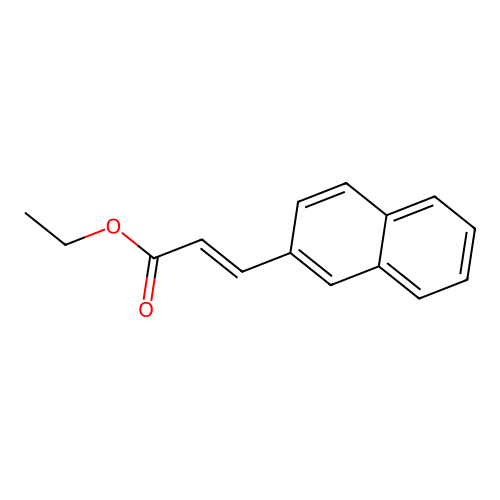 2-Naphthaleneacrylic acid ethyl ester structure