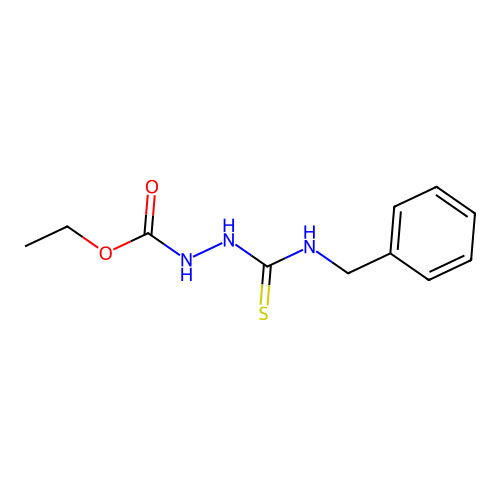 ethyl N-(benzylcarbamothioylamino)carbamate structure