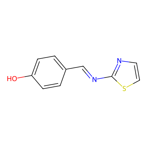 4-(1,3-Thiazol-2-yliminomethyl)phenol structure