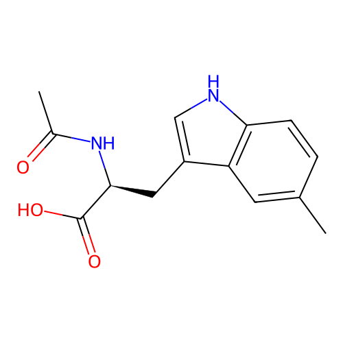 N-Acetyl-5-methyl-L-tryptophan structure