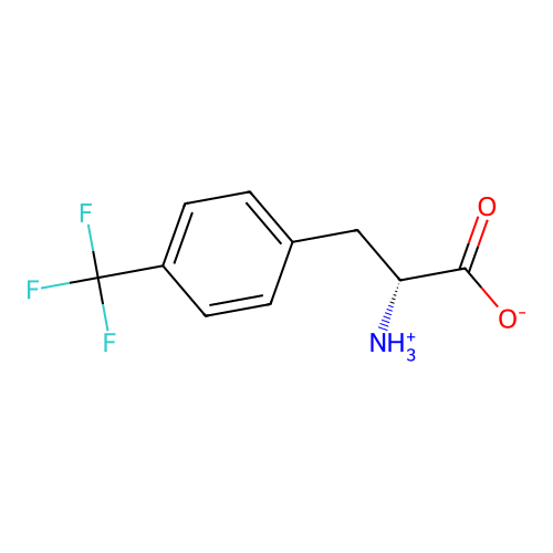 (2R)-2-azaniumyl-3-[4-(trifluoromethyl)phenyl]propanoate structure
