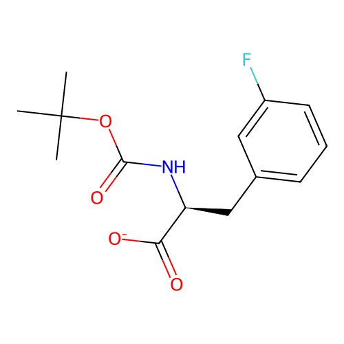 2-{[tert-Butoxy(hydroxy)methylidene]amino}-3-(3-fluorophenyl)propanoate structure