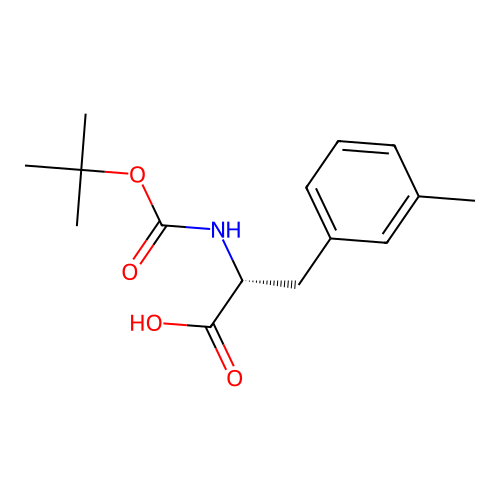 (R)-2-((tert-Butoxycarbonyl)amino)-3-(m-tolyl)propanoic acid structure