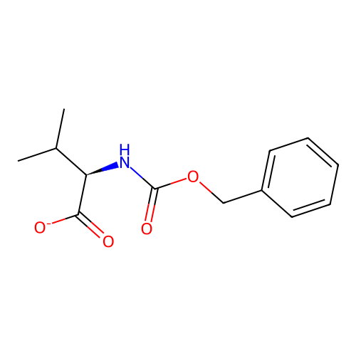(2R)-3-methyl-2-(phenylmethoxycarbonylamino)butanoate structure