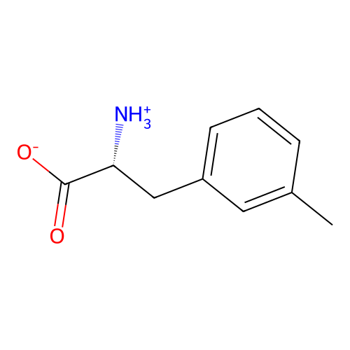 (2R)-2-azaniumyl-3-(3-methylphenyl)propanoate structure