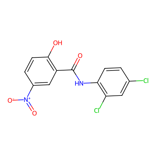 Benzamide, n-(2,4-dichlorophenyl)-2-hydroxy-5-nitro- structure