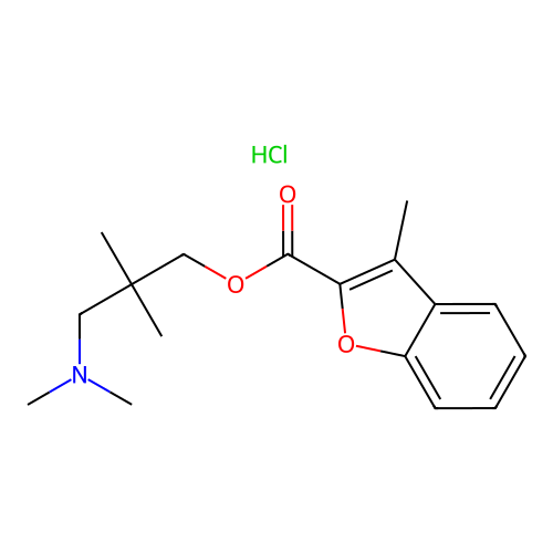 3-Methyl-benzofuran-2-carboxylic acid 3-dimethylamino-2,2-dimethyl-propyl ester structure