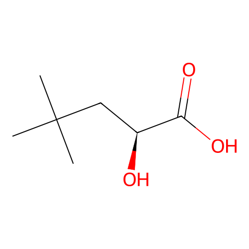(s)-2-Hydroxy-4,4-dimethylpentanoic acid structure