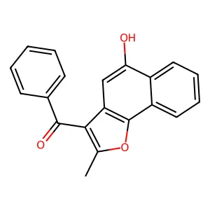 (5-Hydroxy-2-methylnaphtho[1,2-b]furan-3-yl)(phenyl)methanone structure