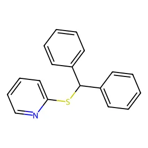 Pyridine, 2-[(diphenylmethyl)thio]- structure