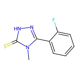 5-(2-fluorophenyl)-4-methyl-4H-1,2,4-triazole-3-thiol structure