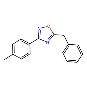 5-Benzyl-3-(4-methylphenyl)-1,2,4-oxadiazole structure