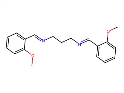 1,3-Propanediamine, N,N'-bis[(2-methoxyphenyl)methylene]- structure