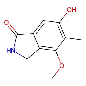 2,3-Dihydro-6-hydroxy-4-methoxy-5-methyl-1H-isoindol-1-one structure