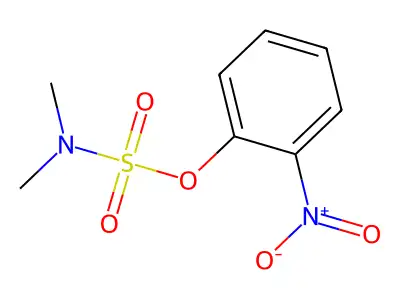 2-nitrophenyl N,N-dimethylsulfamate structure