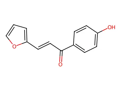 3-(2-Furyl)-1-(4-hydroxyphenyl)prop-2-en-1-one structure