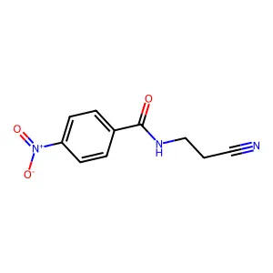 N-(2-cyanoethyl)-4-nitrobenzamide structure