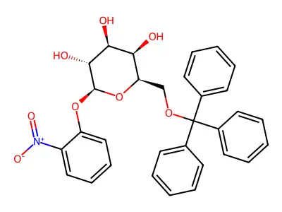 4-Nitrophenyl 6-O-trityl-a-D-glucopyranoside structure