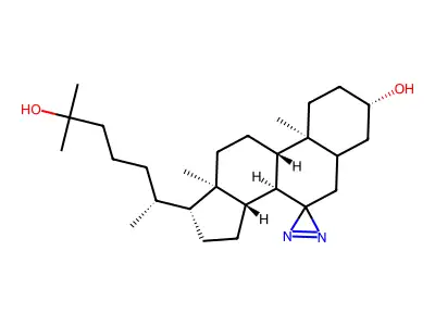 7,7'-Azocholestane-25-diol structure