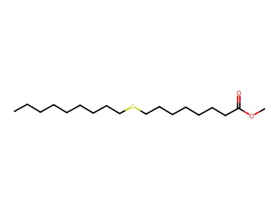 Methyl 9-thia-octadecanoate structure