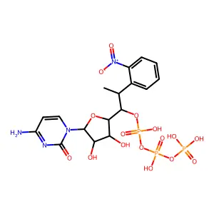 P(3)-1-(2-nitrophenyl)ethylcytidine-5'-triphosphate structure