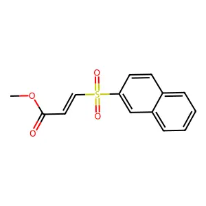 2-Propenoic acid, 3-(2-naphthalenylsulfonyl)-, methyl ester, (Z)- structure