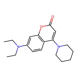 7-(Diethylamino)-4-(piperidin-1-yl)-2H-chromen-2-one structure