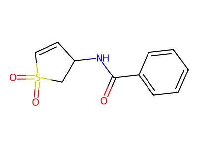 N-(1,1-dioxido-2,3-dihydrothiophen-3-yl)benzamide structure