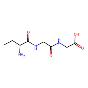 L-2-Aminobutyrylglycylglycine structure