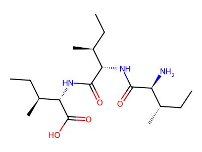 L-Isoleucine, N-(N-L-isoleucyl-L-isoleucyl)- structure