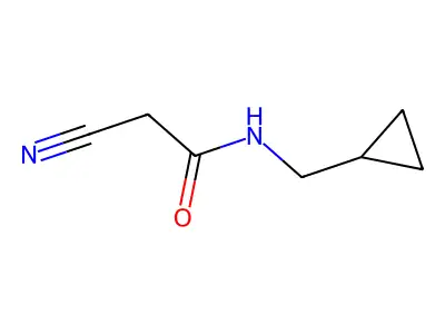 2-cyano-N-(cyclopropylmethyl)acetamide structure