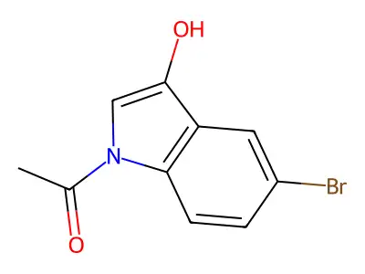 N-Acetyl-5-Bromo-3-Hydroxyindole structure
