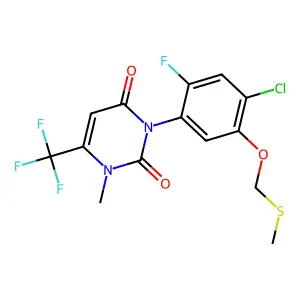 C14H11ClF4N2O3S structure