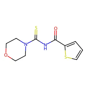 N-(4-morpholinylcarbothioyl)-2-thiophenecarboxamide structure