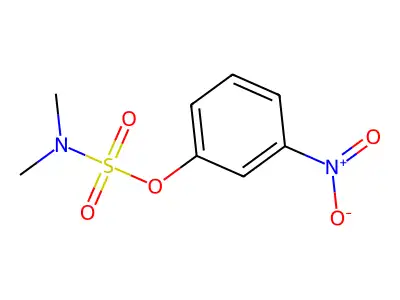 (3-nitrophenyl) N,N-dimethylsulfamate structure