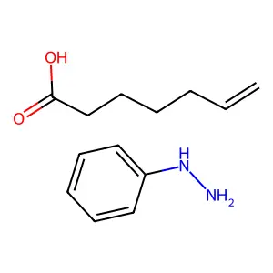 Hept-6-enoic acid; phenylhydrazine structure
