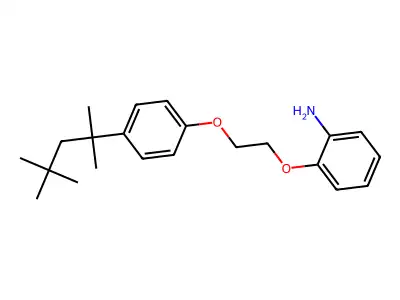2-(2-(4-Tert-octylphenoxy)ethoxy)aniline structure