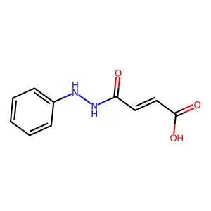(E)-4-oxo-4-(2-phenylhydrazinyl)but-2-enoic acid structure