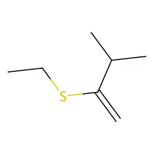2-(Ethylthio)-3-methyl-1-butene structure